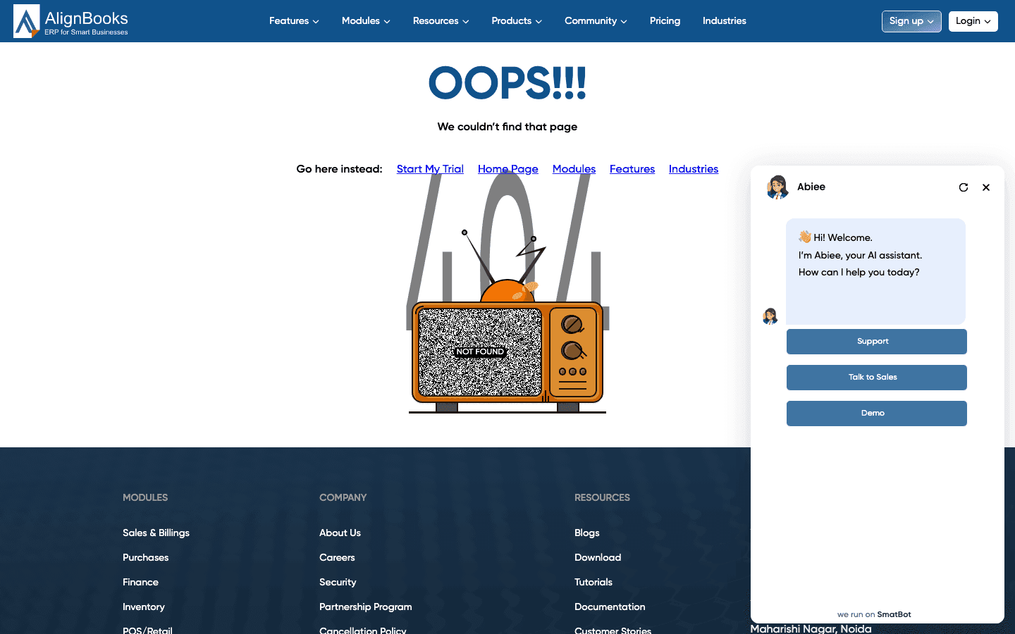 AlignBooks official website screenshot