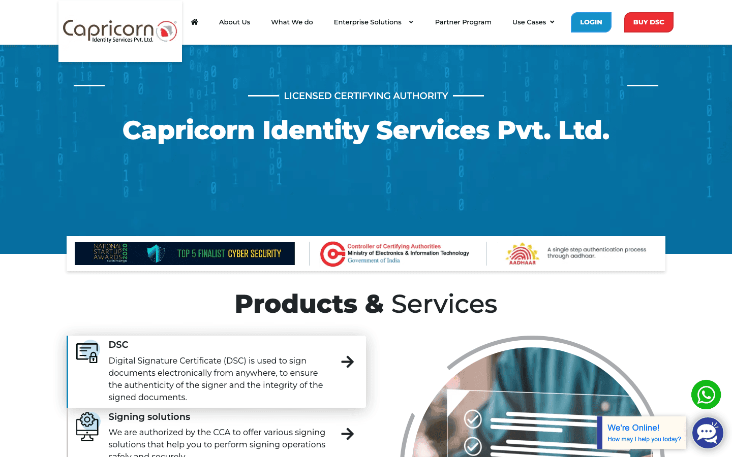 Capricorn CA official website screenshot
