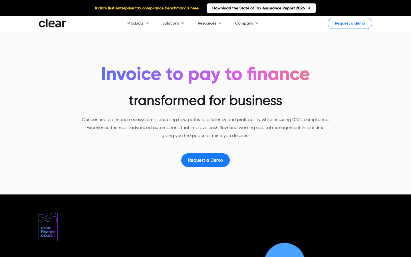 ClearTax ITR (Clear) official website screenshot
