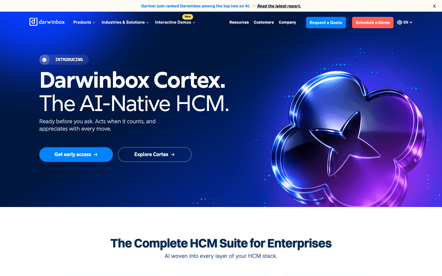 Darwinbox official website screenshot