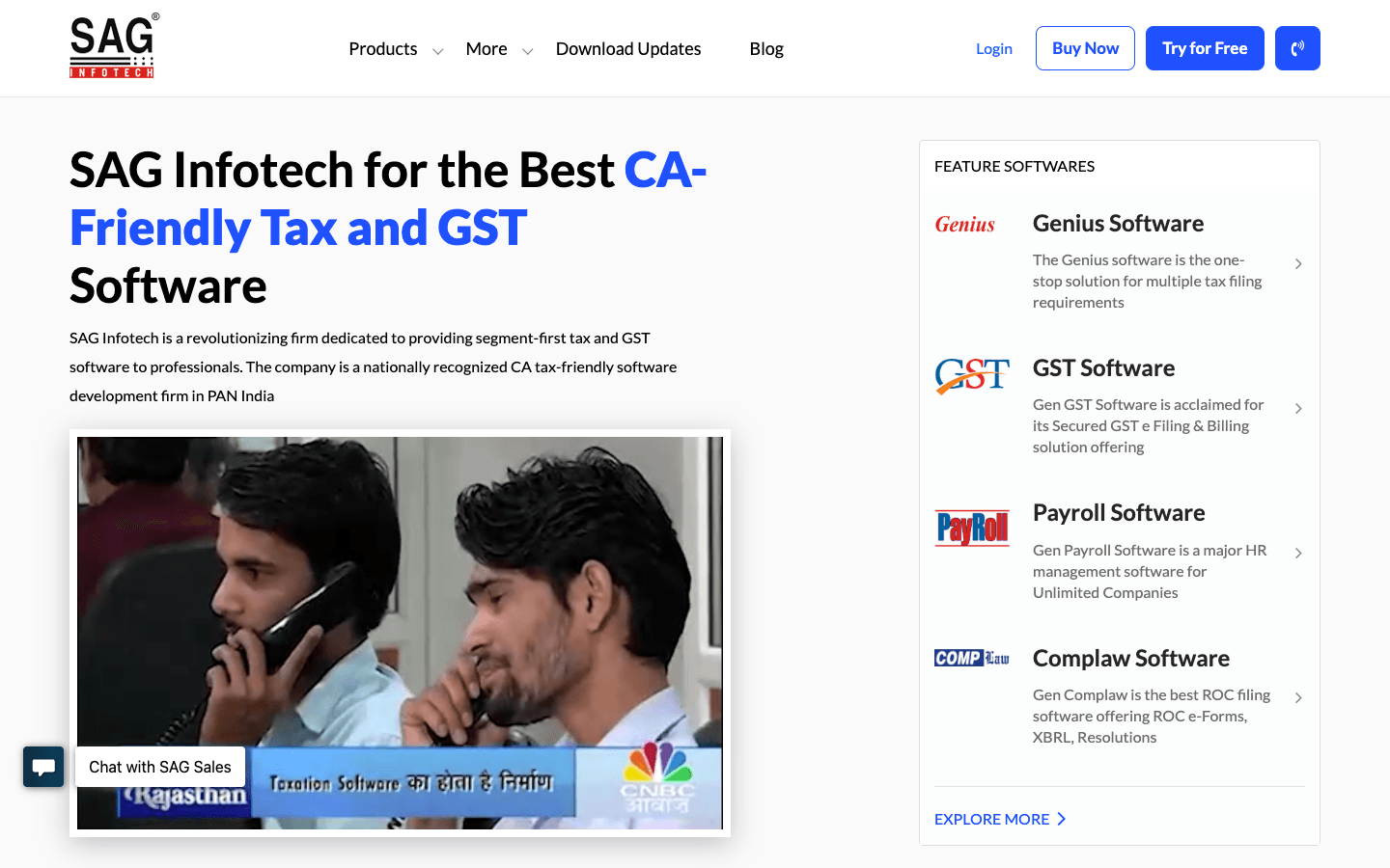 Gen GST official website screenshot