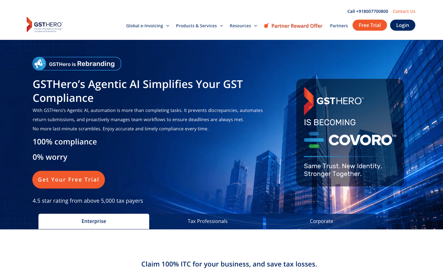 GSTHero (Perennial Systems) official website screenshot