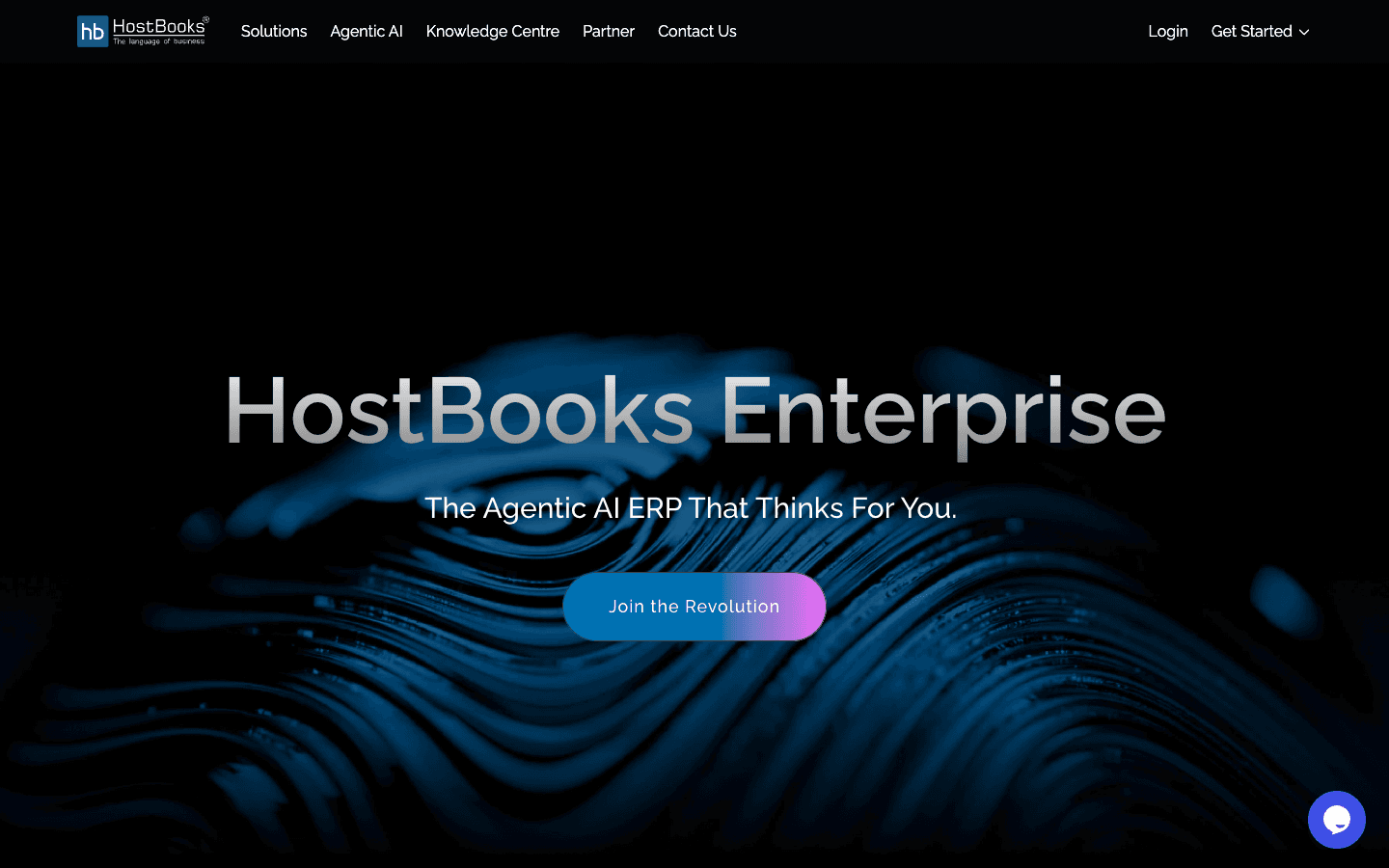 HostBooks GST official website screenshot