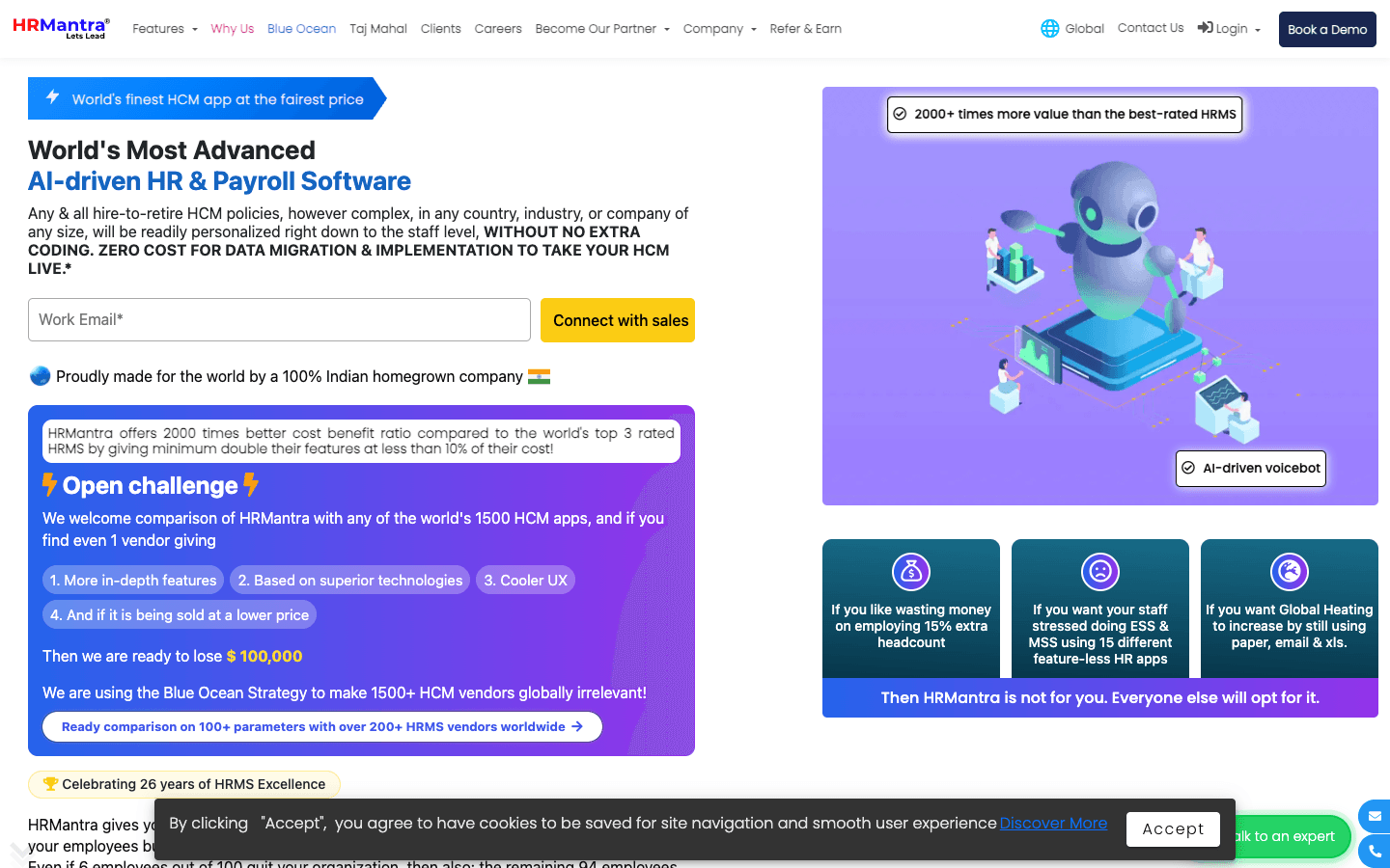 HRMantra official website screenshot