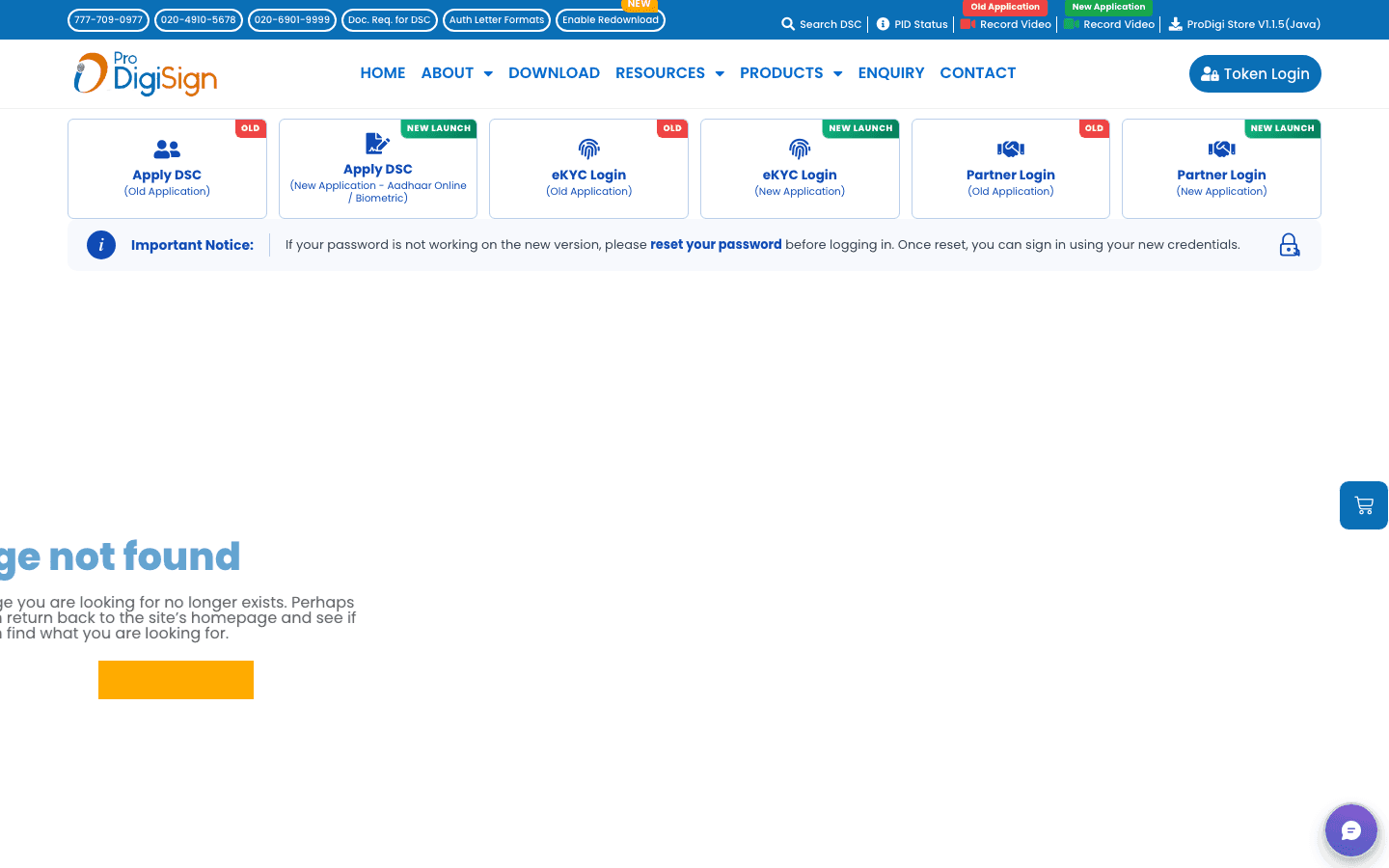 ProDigiSign official website screenshot