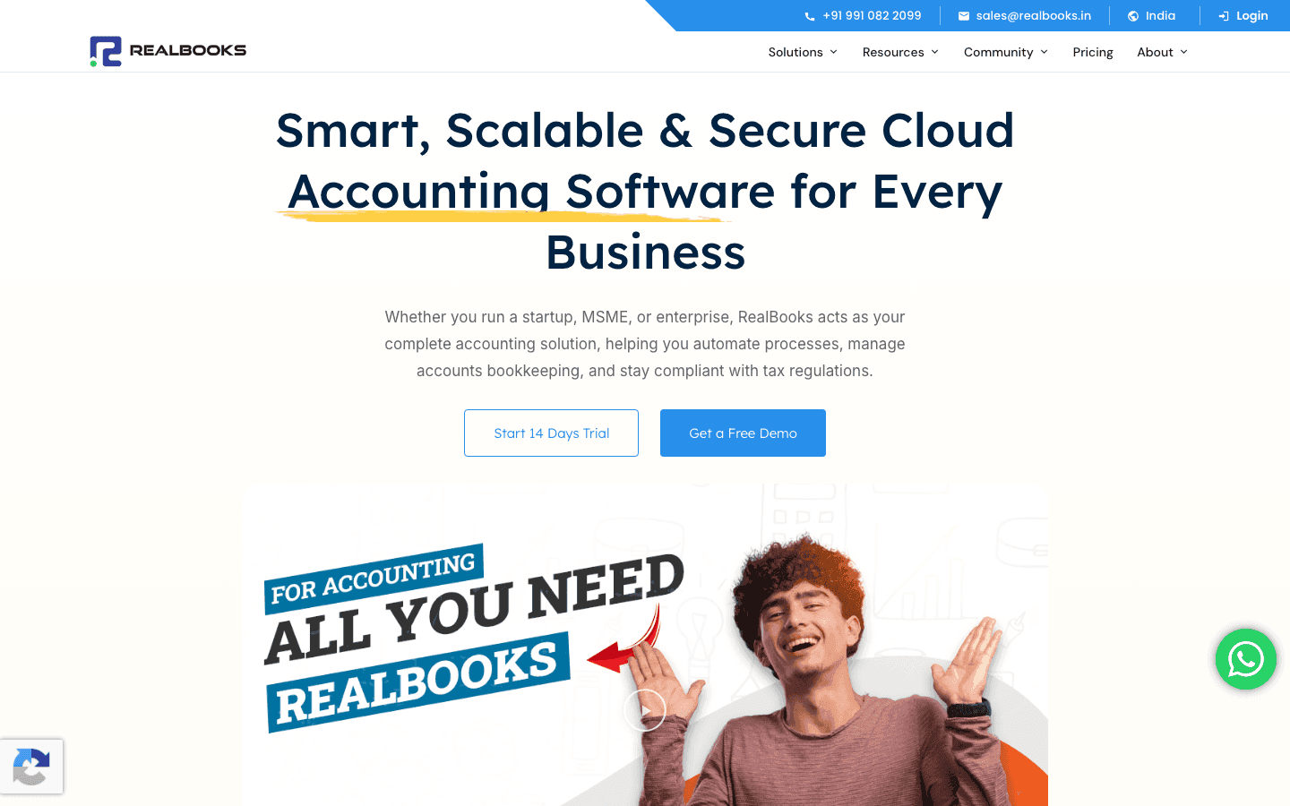 RealBooks official website screenshot